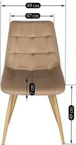 Zestaw Stół Rozkładany Ceramiczny LIZBONA 160-200 cm Czarny/Dąb i 4 Krzesła Tapicerowane RODRI Beżowe Nowoczesne