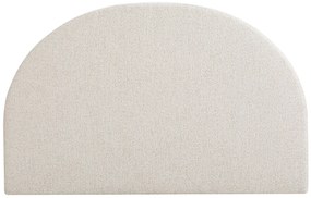 Zagłówek łóżka 140 cm - Tkanina teksturowana - Beż - PANIOTI