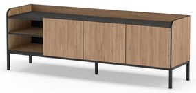 Szafka pod TV w dekorze dębu w naturalnym kolorze 160x55x42 cm Adara – Marckeric