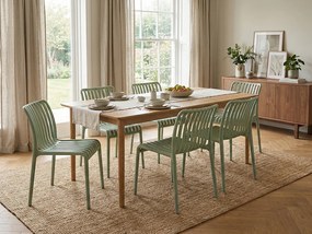 Plastowe krzesło TREGO, zielone