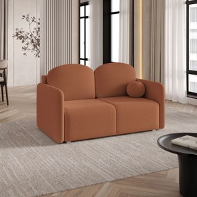 Masseno Sofa SUVI II z funkcją spania i pojemnikiem na pościel - Miedziany - QUELLE 54