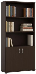 Klasyczny regał na książki wenge L8-B52