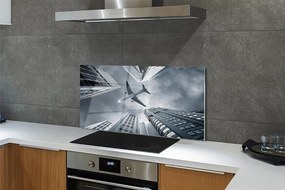 Panel nad Blat Kuchenny Samolot nad Miastem pod Chmurami