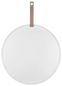 Biała tablica metalowa PT LIVING Perky, ø 50 cm