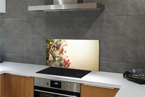 Panel szklany do Kuchni Zimowa Kompozycja z Piernikami