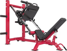 SPORTNOW Profesjonalna prasa do nóg urządzenie treningowe nogi i Hack Squat 455 kg regulowana 185x120x140 cm Czerwony | Aosom PL