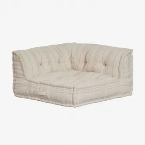 Narożna Sofa Modułowa Z Bawełny Dhel Kolory Naturalne - Sklum