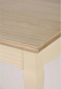 Stół 160x78x80 cm Kremowo jasnobrązowy Pesaro PE026