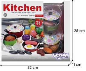 Woopie zestaw xxl kucharza akcesoria przybory kuchenne 22 el.