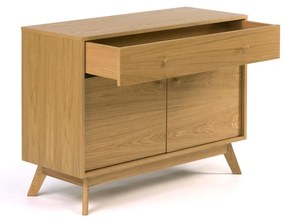 Niska komoda w dekorze dębu 100x75 cm Kensal – Woodman