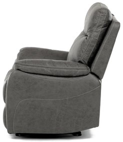 Fotel rozkładany 4092 GREY3, vintage, szary