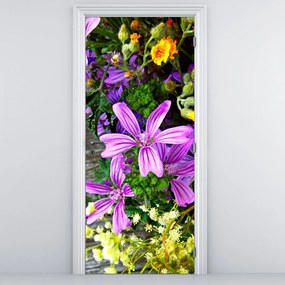 Fototapeta na drzwi - Kwiaty polne (95x205cm)