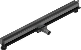 Mexen Flat Wall odpływ liniowy ścienny 2w1 80 cm, gun gray szczotkowany - 1E30080
