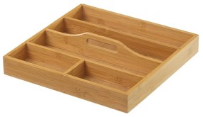 Bambusowy organizer do szuflady Casa Selección, 31x31 cm