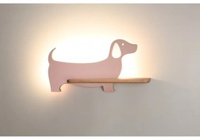 Różowa lampa dziecięca Dog – Candellux Lighting