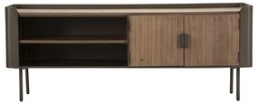 Brązowa szafka pod TV z litego drewna jodłowego 150x58 cm Toronto – Mauro Ferretti