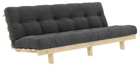 Czarnoantracytowa sztruksowa sofa 200 cm Lean – Karup Design