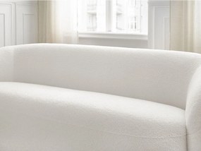 Biała sofa z materiału bouclé 193 cm Elina – Bobochic Paris