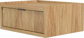 Szafka nocna wisząca z szufladą hikora naturalna H8-S22