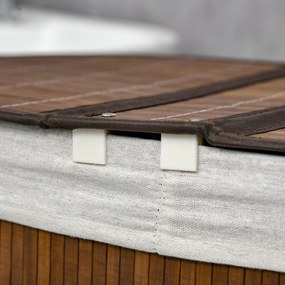 HOMCOM Kosz na pranie z pokrywą