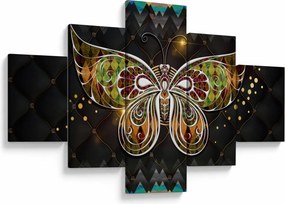 Obraz - Magiczny motyl (125x70 cm)
