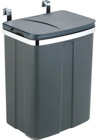 Wenko Wiszący kosz na śmieci 12 l, szary