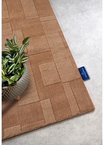 Brązowy wełniany chodnik tkany ręcznie 80x250 cm Wilhelmine – Villeroy&amp;Boch