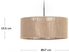 Naturalny abażur ø 47 cm Crista – Kave Home