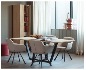 Naturalna szafa w dekorze dębu 60x210 cm Gravure – WOOOD