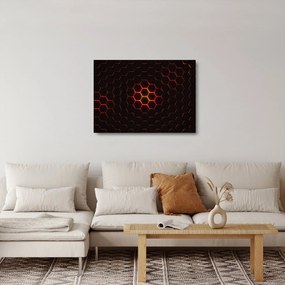 Obraz na szkle - siatka (70x50 cm)