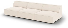 Kremowa aksamitna sofa 240 cm Jodie – Micadoni Home