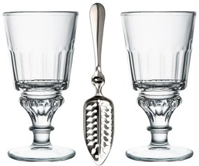 Zestaw szklanki i łyżeczki ze stali nierdzewnej 300 ml Absinte – La Rochére