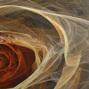 Obraz - Abstrakcyjne róże w ognistych kolorach (70x50 cm)