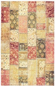 Dywan nowoczesny Michele Patchwork czerwony 80 cm x 145 cm
