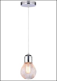 Industrialna chromowana lampa wisząca - K532-Wagy