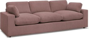 Różowa sztruksowa sofa 250 cm Belair – Bobochic Paris