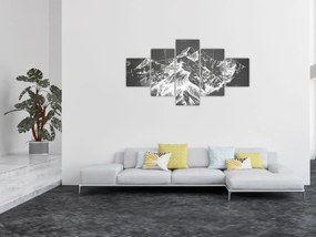 Obraz - Ilustracja gór (125x70 cm)