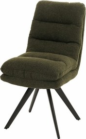 Krzesło do jadalni MCW-G66 Bouclé,  zielony