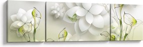 Obraz z kwiatami (170x50 cm)