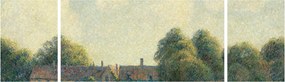 Obraz - Camille Pissarro, Hampton Court Green, reprodukcje (170x50 cm)