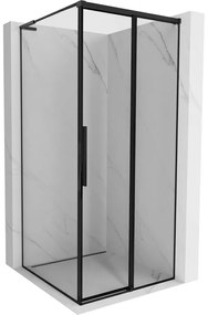 Mexen Rox L kabina prysznicowa rozsuwana prawa 100 x 100 cm, czarna ramka , czarna - 8C2L-100-100-70-70-P