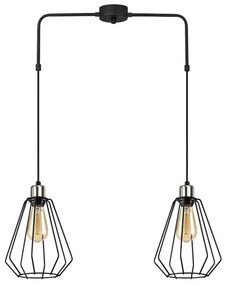 Czarna metalowa lampa wisząca Opviq lights Straton