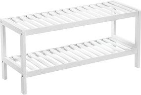 Regał na buty 70x26x33 cm biały