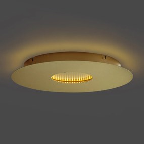 Nowoczesna lampa sufitowa złota 40 cm z LED z 3-stopniową regulacją ściemniania - Morning