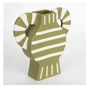 Wazon ceramiczny 32x30,8 cm zielony