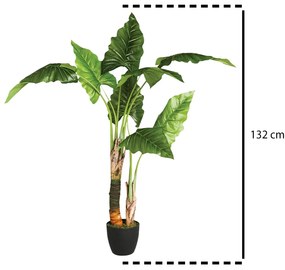 Sztuczna roślina w donicy BANANOWIEC, 132 cm