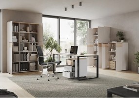 Biurko w dekorze dębu 80x160 cm Oviedo – Germania