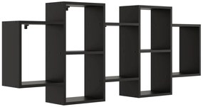 Czarna Minimalistyczna Półka Ścienna H0-G01