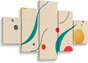 Obraz - Minimalistyczna kolorowa ilustracja (125x70 cm)