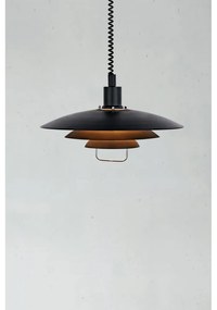 Czarna lampa wisząca Markslöjd Kikrenes, ø 48 cm